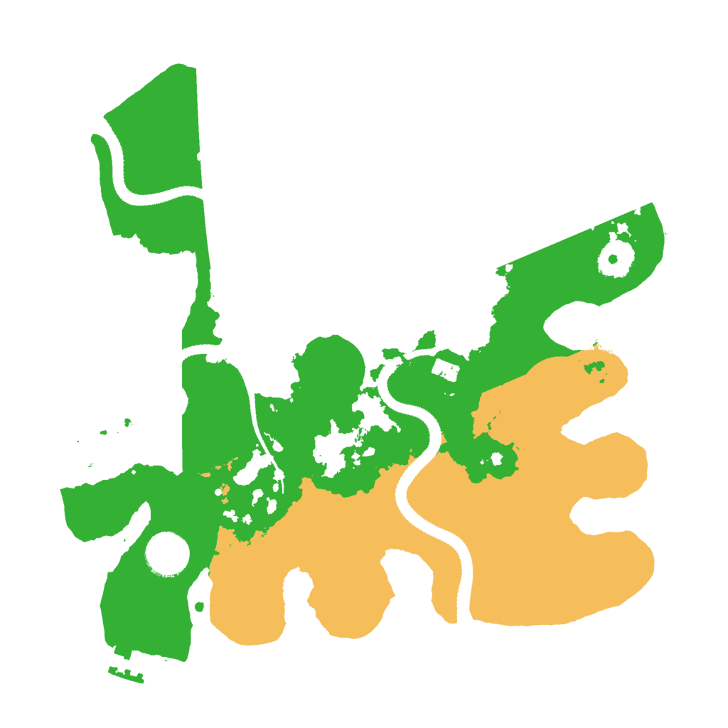 Biome Rust Map: Procedural Map, Size: 3000, Seed: 1490802495