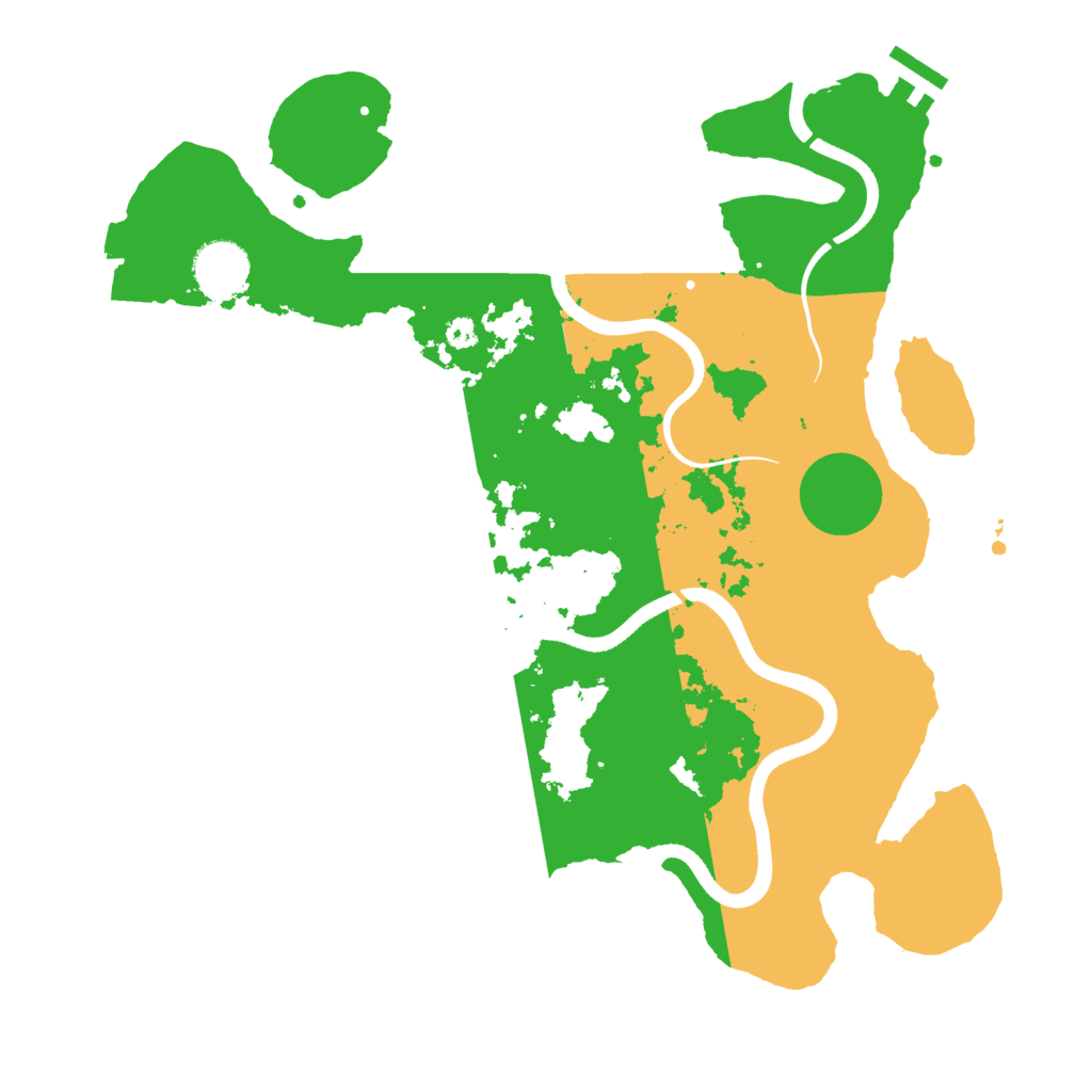 Biome Rust Map: Procedural Map, Size: 3500, Seed: 718732109