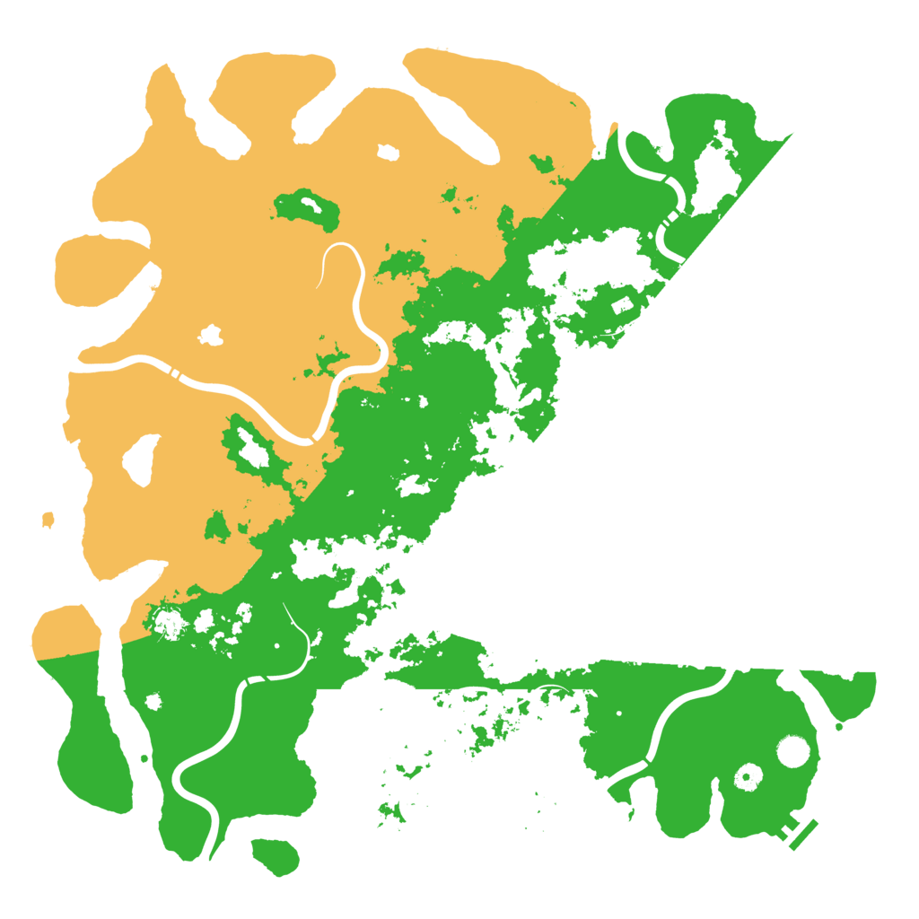 Biome Rust Map: Procedural Map, Size: 5000, Seed: 1936429099