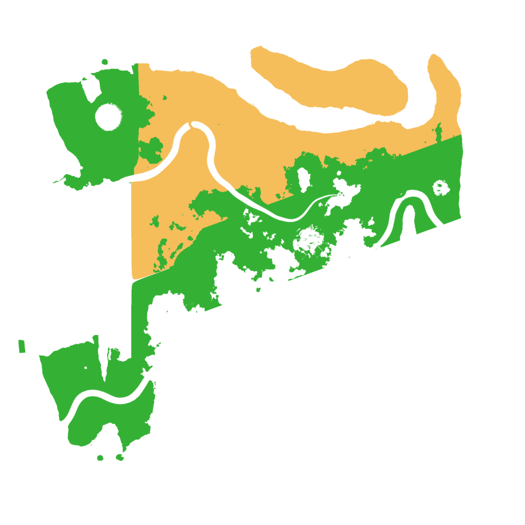 Biome Rust Map: Procedural Map, Size: 3500, Seed: 53424407