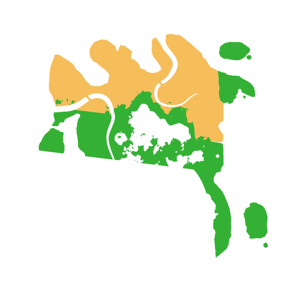 Biome Rust Map: Procedural Map, Size: 2500, Seed: 32500