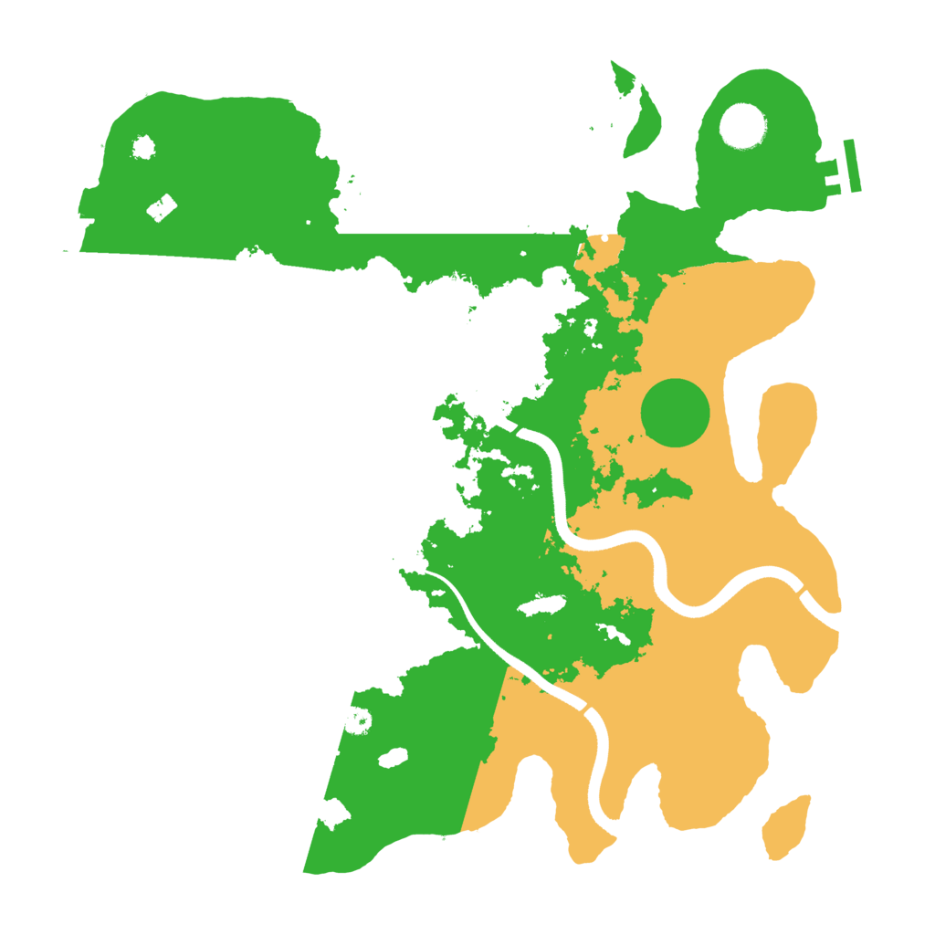 Biome Rust Map: Procedural Map, Size: 3575, Seed: 27