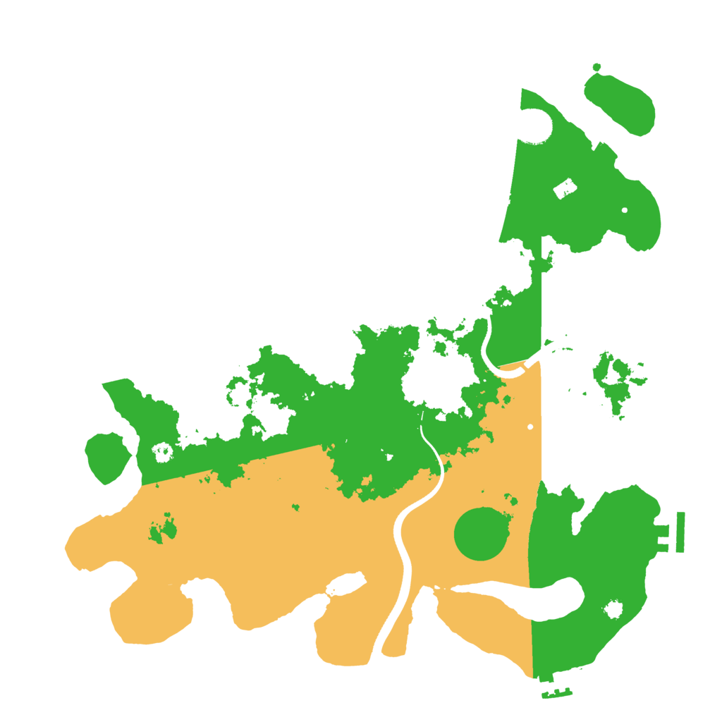 Biome Rust Map: Procedural Map, Size: 3600, Seed: 548980