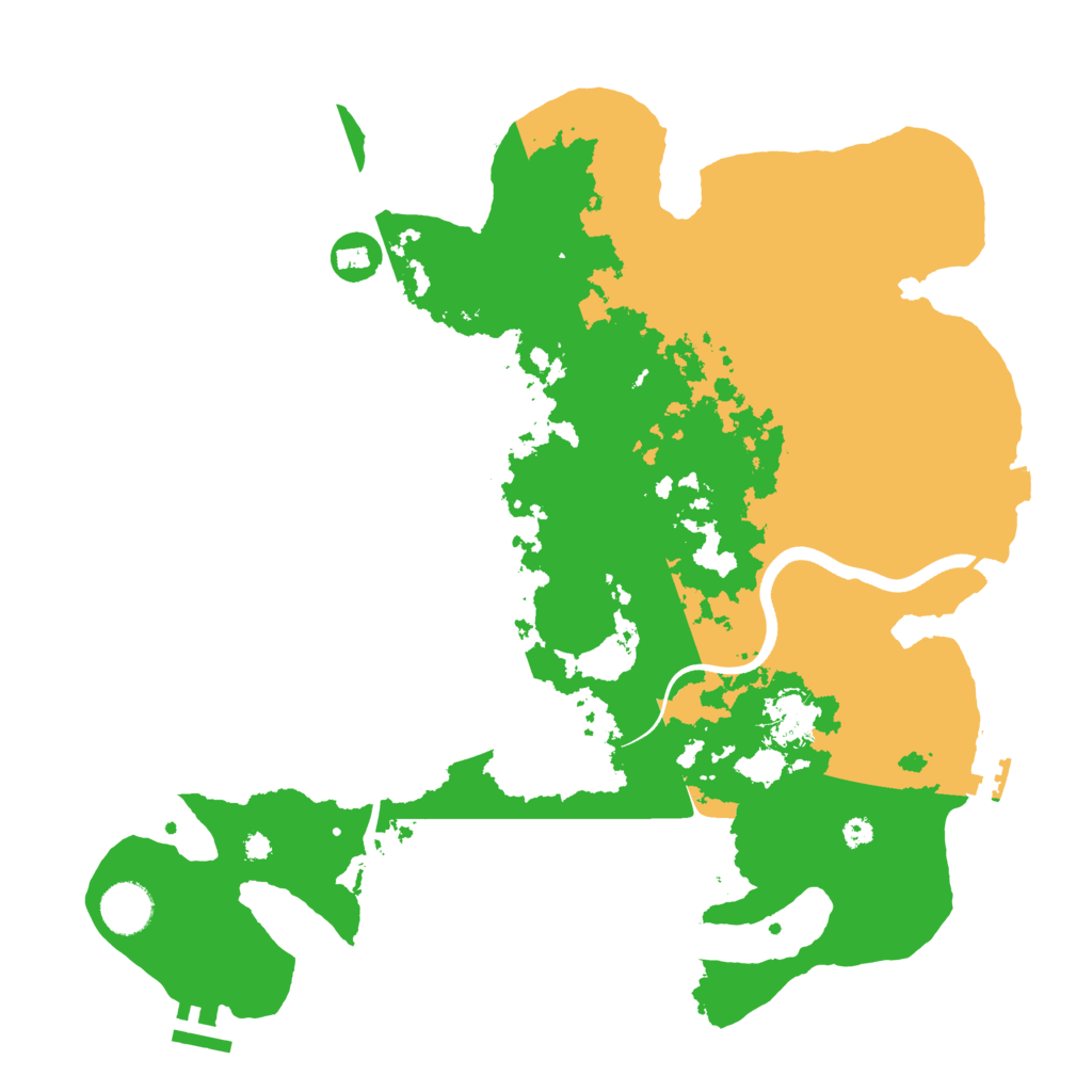 Biome Rust Map: Procedural Map, Size: 3700, Seed: 1915101131