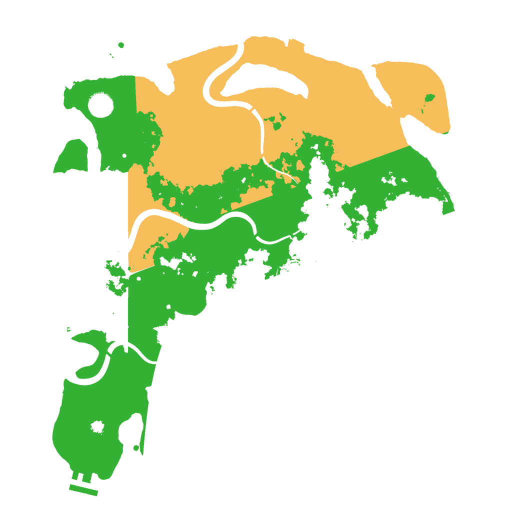 Biome Rust Map: Procedural Map, Size: 3600, Seed: 204215