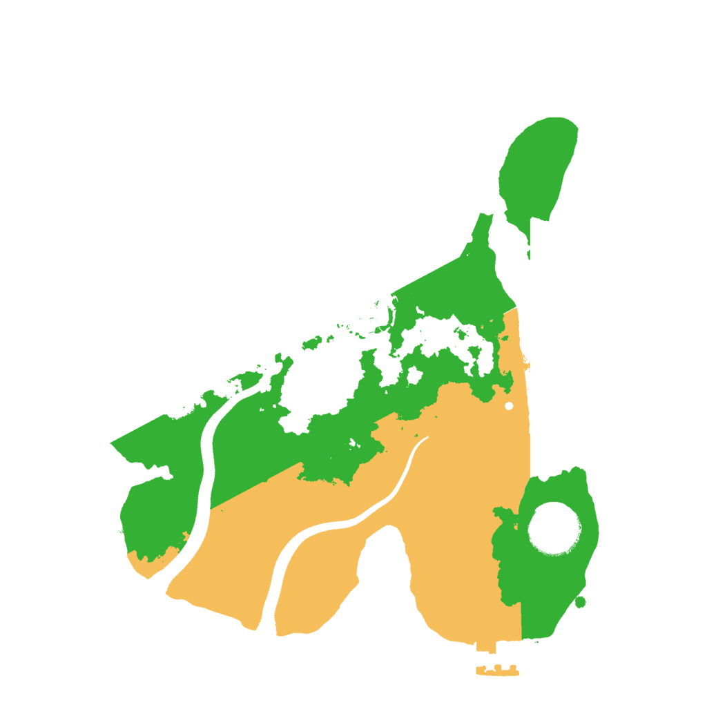 Biome Rust Map: Procedural Map, Size: 2500, Seed: 1253558899