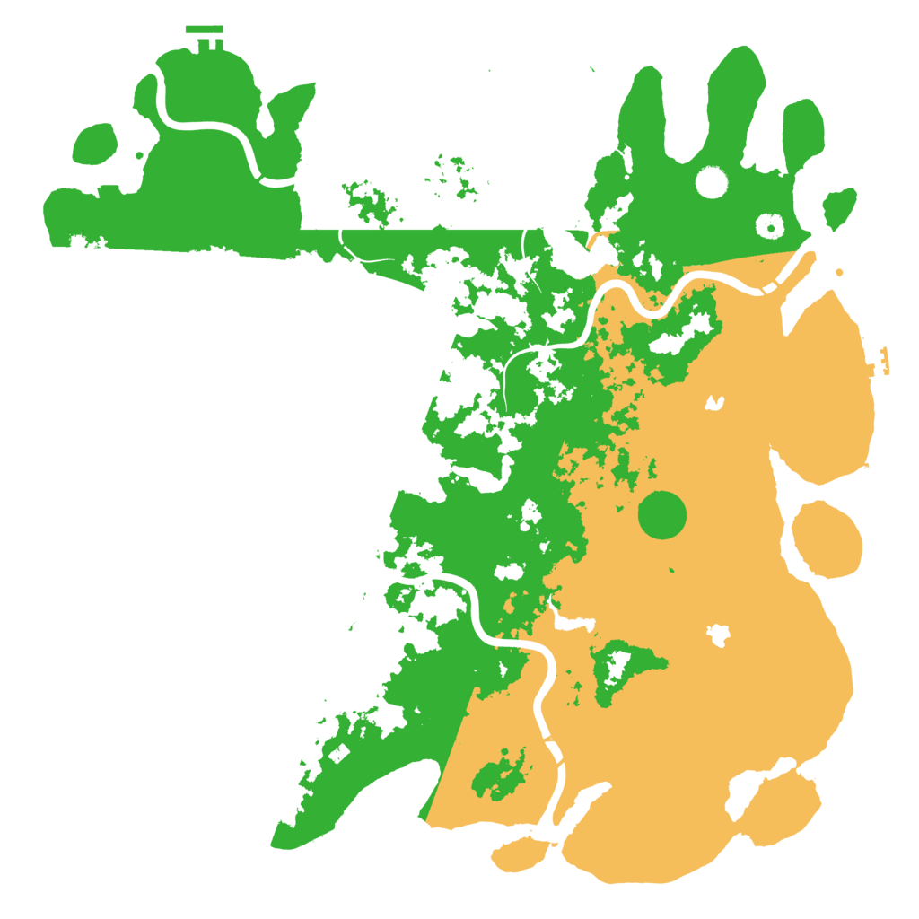 Biome Rust Map: Procedural Map, Size: 5000, Seed: 95481