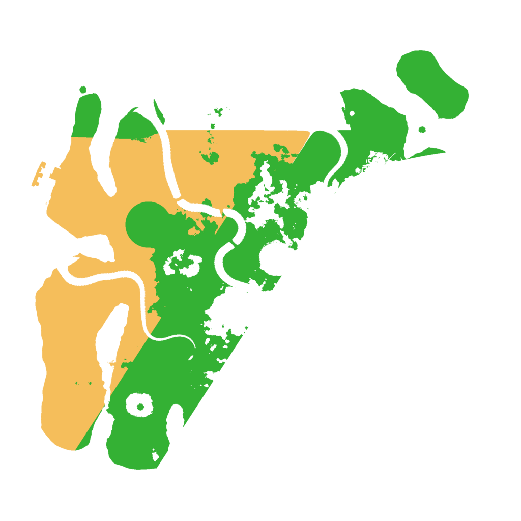 Biome Rust Map: Procedural Map, Size: 3000, Seed: 19884