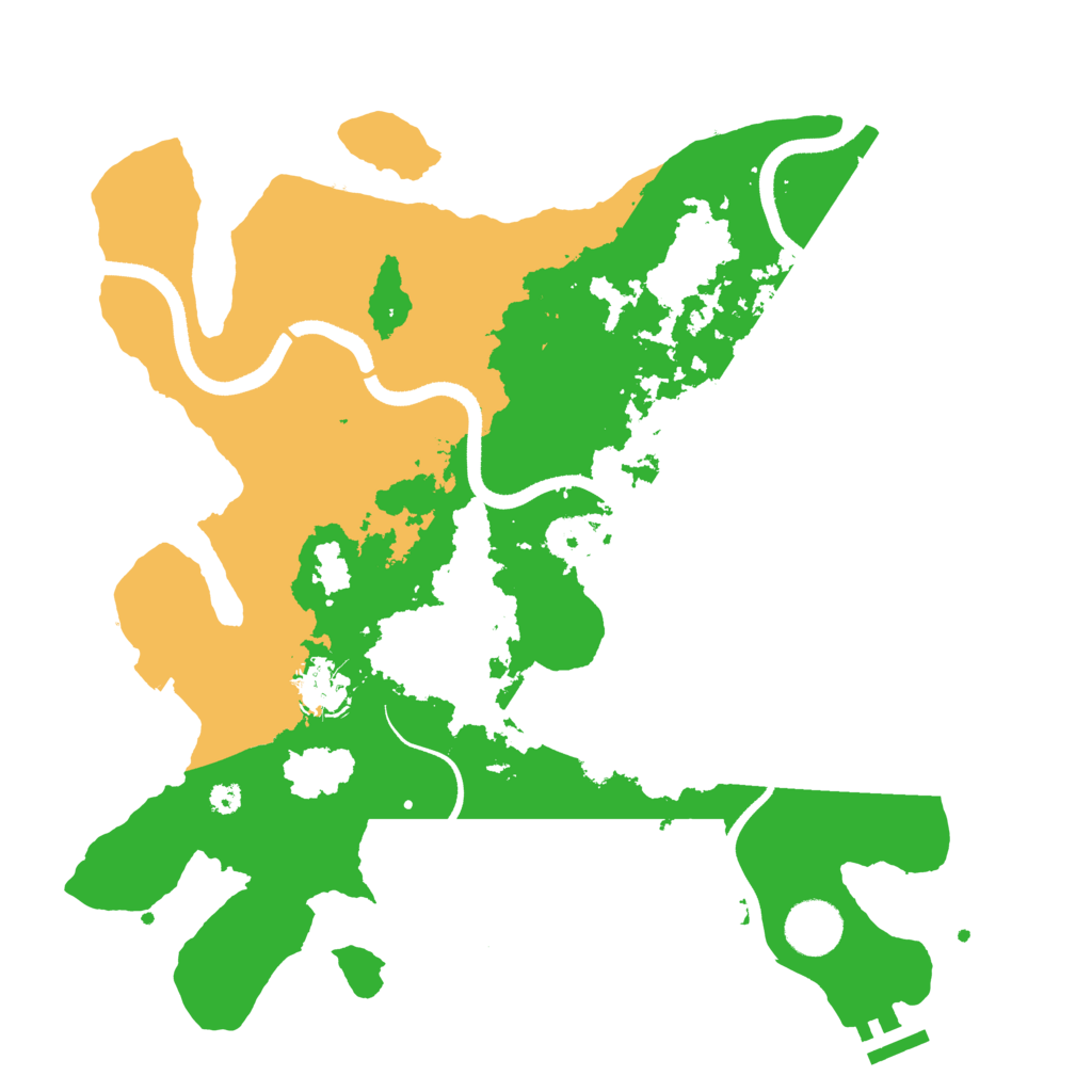 Biome Rust Map: Procedural Map, Size: 3500, Seed: 24730611