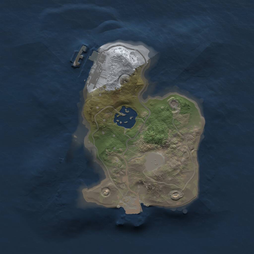 Rust Map: Procedural Map, Size: 1750, Seed: 5704322, 3 Monuments