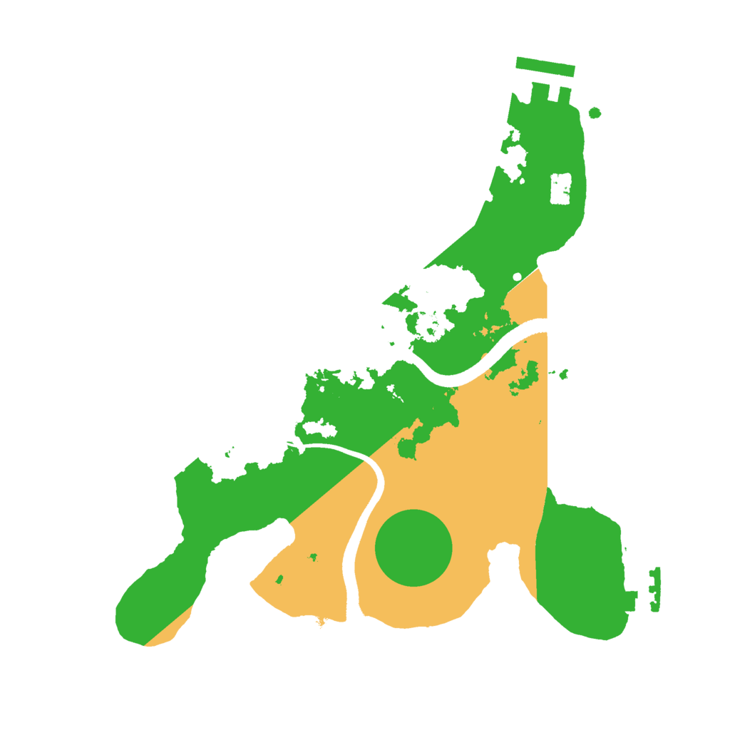 Biome Rust Map: Procedural Map, Size: 2500, Seed: 531635546