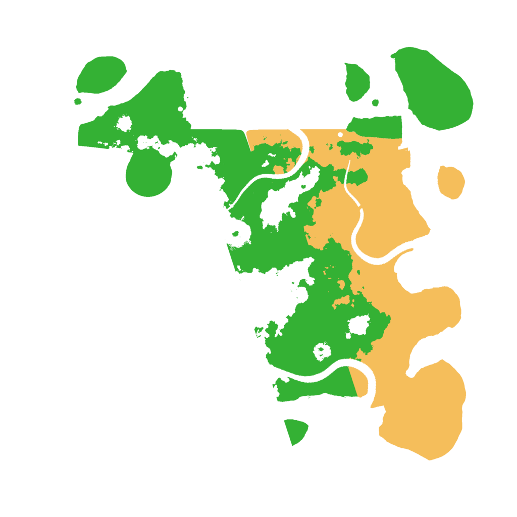 Biome Rust Map: Procedural Map, Size: 3000, Seed: 17661