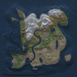 Thumbnail Rust Map: Procedural Map, Size: 2650, Seed: 1930511056, 8 Monuments