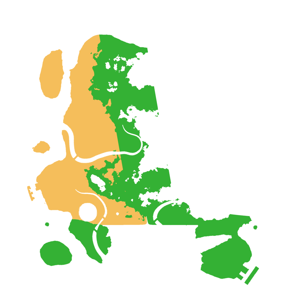 Biome Rust Map: Procedural Map, Size: 3000, Seed: 84534656