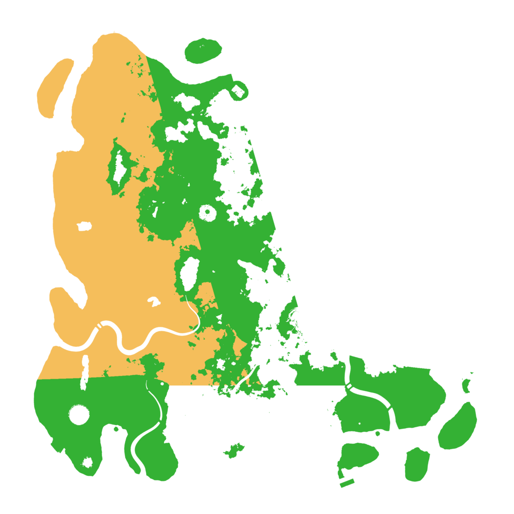 Biome Rust Map: Procedural Map, Size: 4500, Seed: 180799077