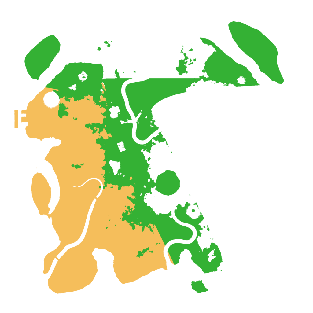 Biome Rust Map: Procedural Map, Size: 3500, Seed: 191256295