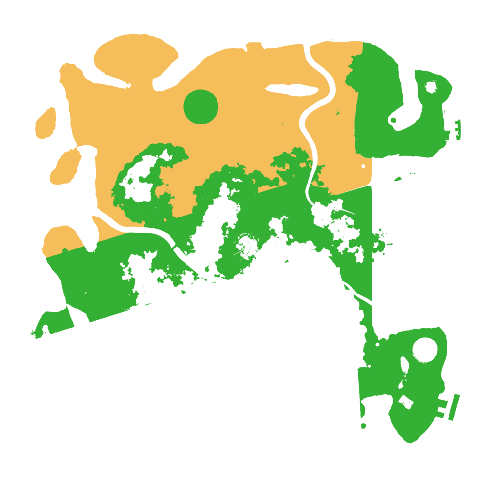 Biome Rust Map: Procedural Map, Size: 3750, Seed: 424788856
