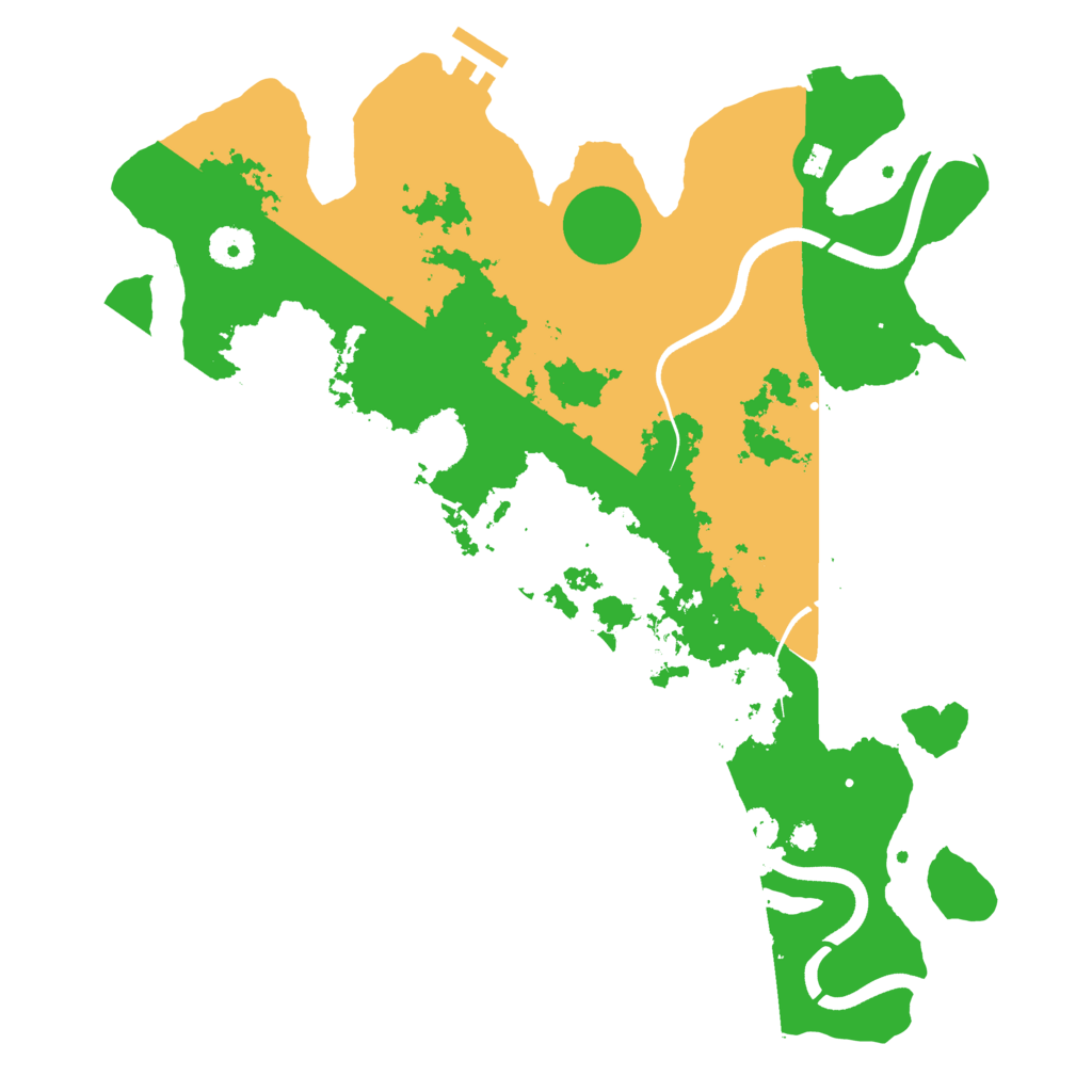 Biome Rust Map: Procedural Map, Size: 3700, Seed: 1740440464