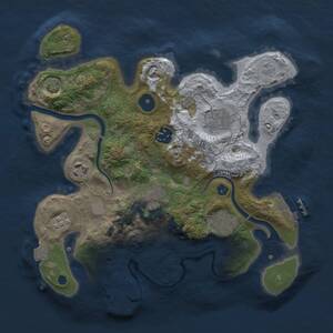 Thumbnail Rust Map: Procedural Map, Size: 3000, Seed: 310536815, 12 Monuments