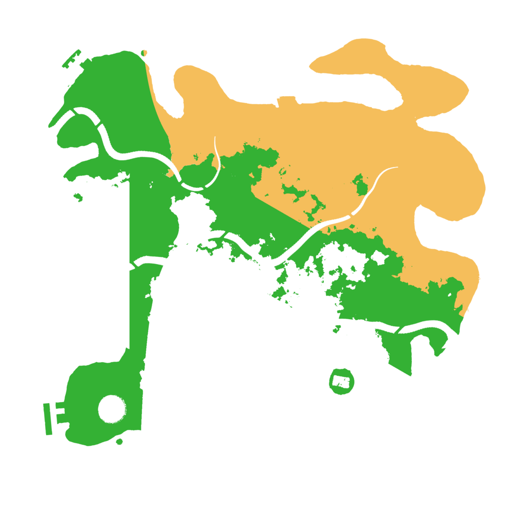 Biome Rust Map: Procedural Map, Size: 3300, Seed: 2084808768