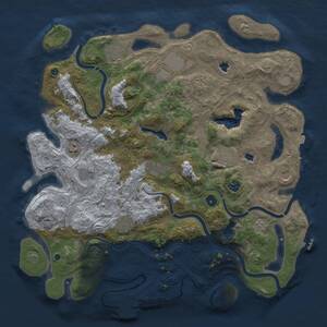 Thumbnail Rust Map: Procedural Map, Size: 4500, Seed: 1154650347, 17 Monuments