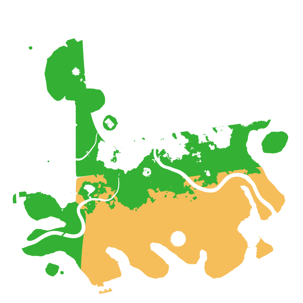 Biome Rust Map: Procedural Map, Size: 3500, Seed: 242435707