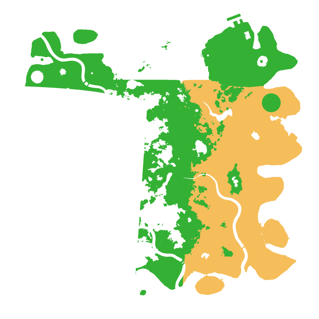 Biome Rust Map: Procedural Map, Size: 4500, Seed: 298528410