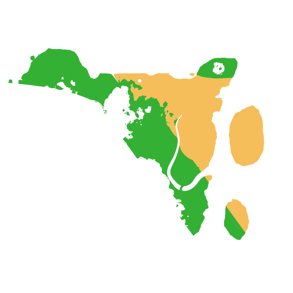 Biome Rust Map: Procedural Map, Size: 2500, Seed: 1346999660