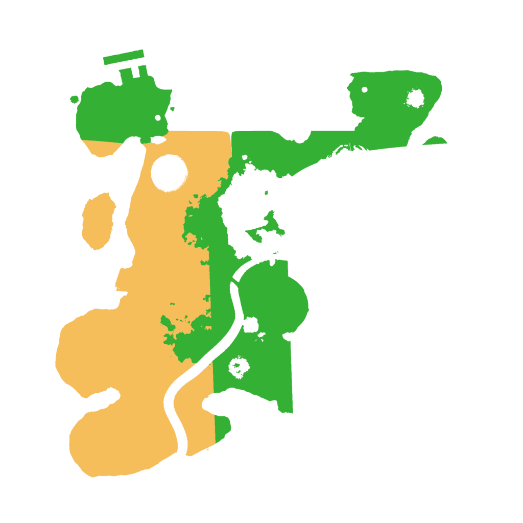 Biome Rust Map: Procedural Map, Size: 2600, Seed: 786923085