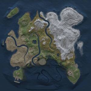 Thumbnail Rust Map: Procedural Map, Size: 3250, Seed: 791823964, 12 Monuments