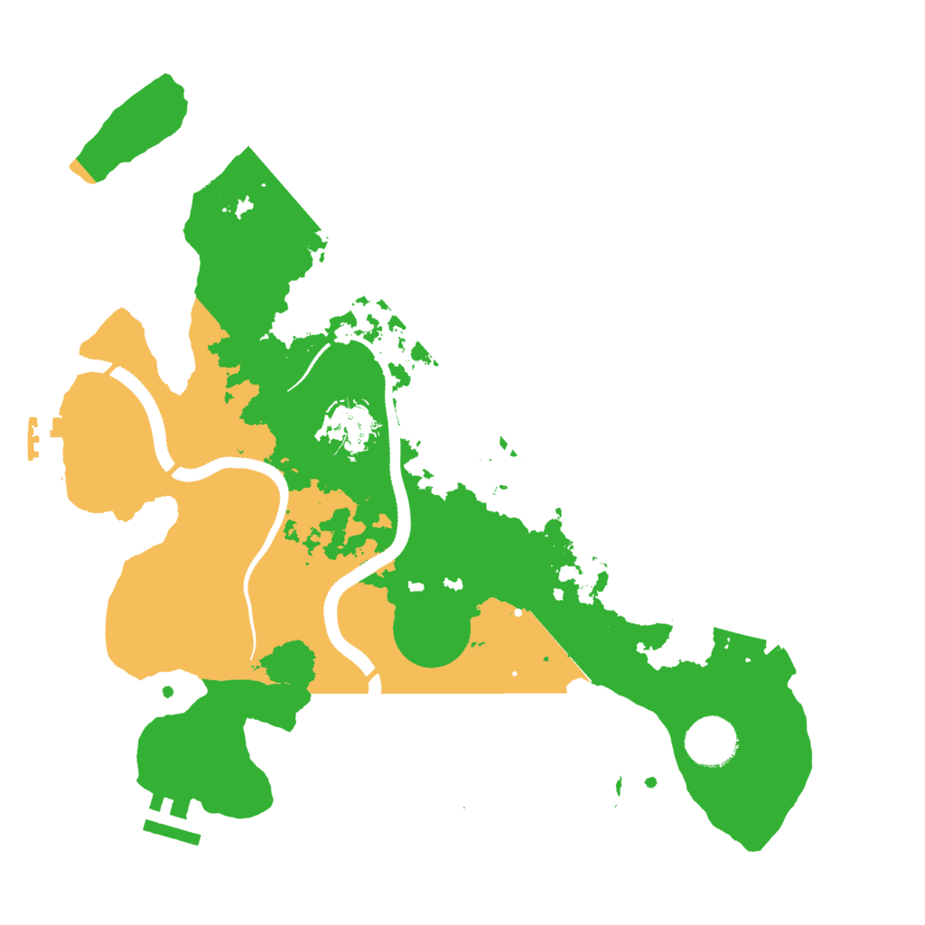 Biome Rust Map: Procedural Map, Size: 3250, Seed: 791823964