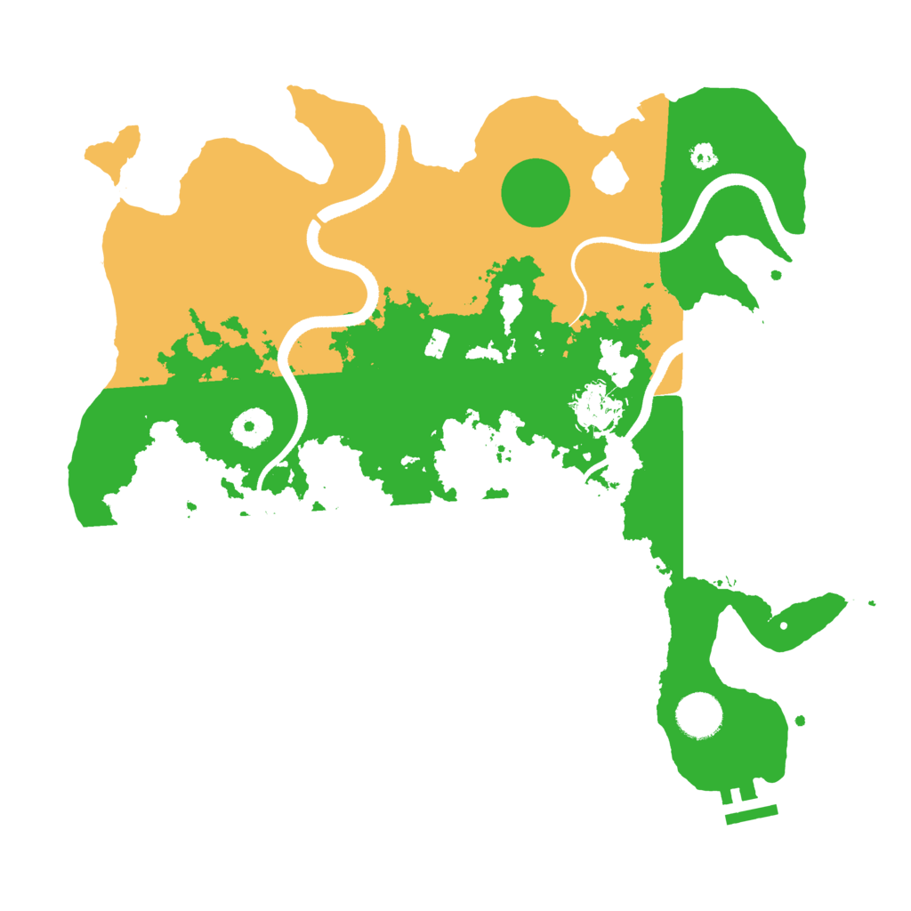 Biome Rust Map: Procedural Map, Size: 3500, Seed: 879666