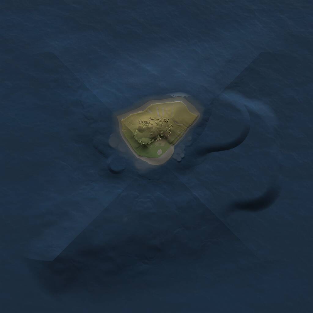 Rust Map: Procedural Map, Size: 1000, Seed: 101315, 1 Monuments