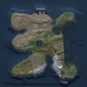 Thumbnail Rust Map: Procedural Map, Size: 2000, Seed: 1628485221, 8 Monuments