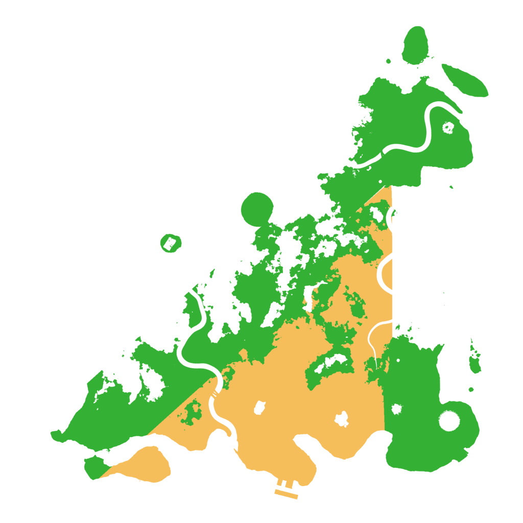 Biome Rust Map: Procedural Map, Size: 4500, Seed: 1980