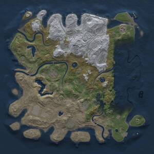 Thumbnail Rust Map: Procedural Map, Size: 4250, Seed: 911930003, 15 Monuments