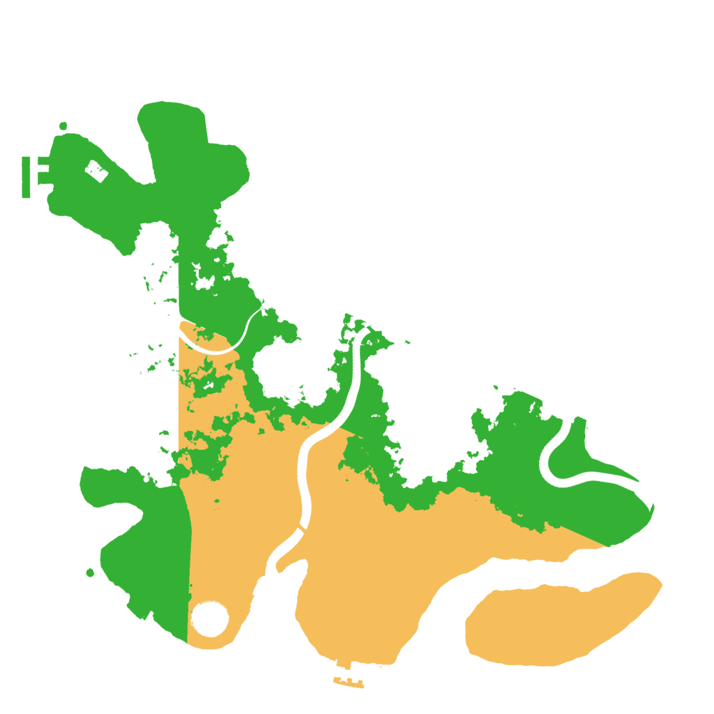 Biome Rust Map: Procedural Map, Size: 3500, Seed: 205954510