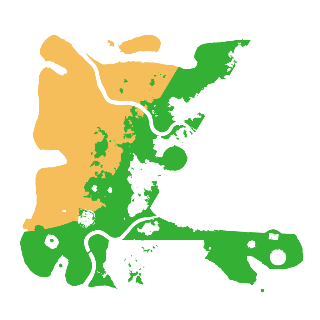 Biome Rust Map: Procedural Map, Size: 3500, Seed: 1387537555