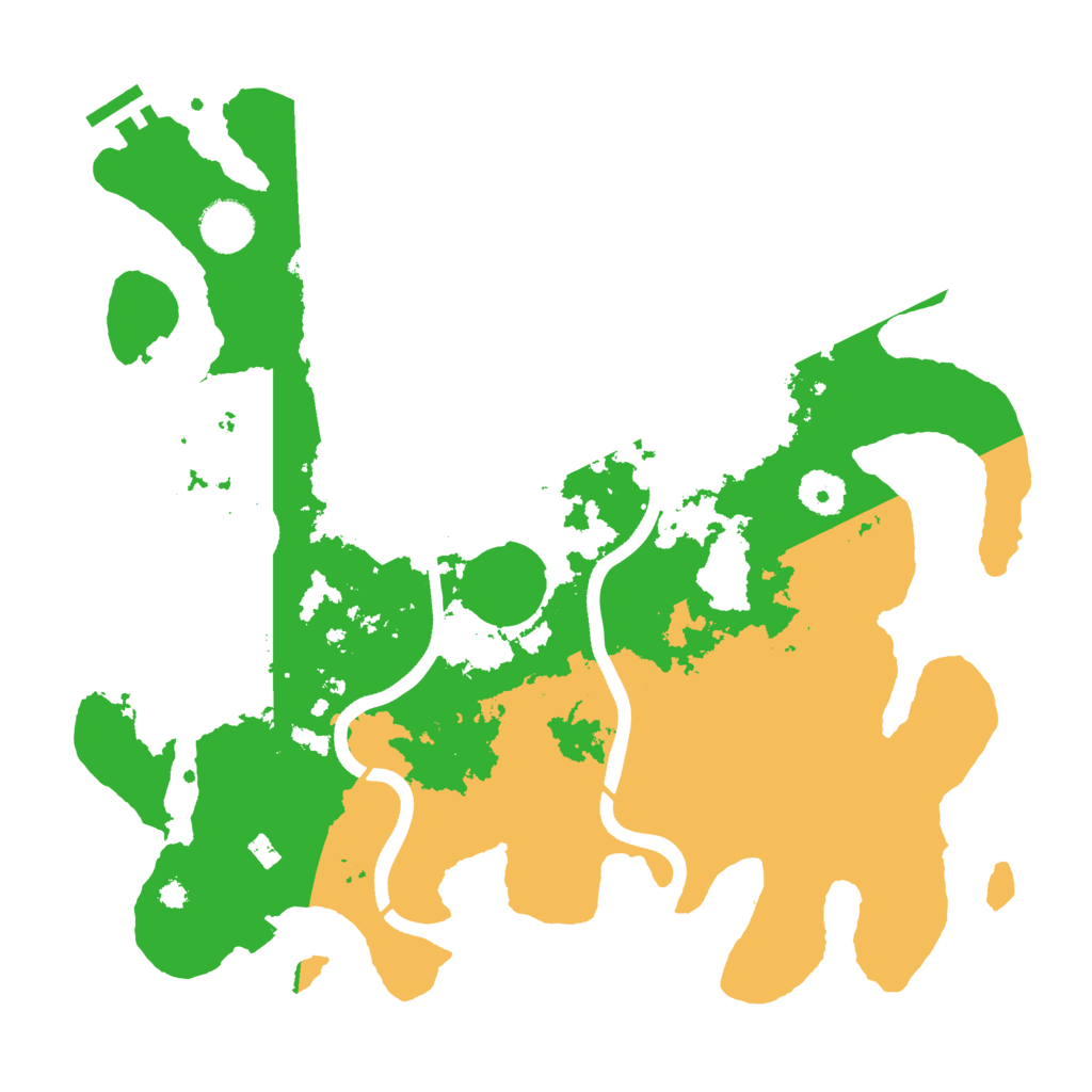 Biome Rust Map: Procedural Map, Size: 3600, Seed: 186