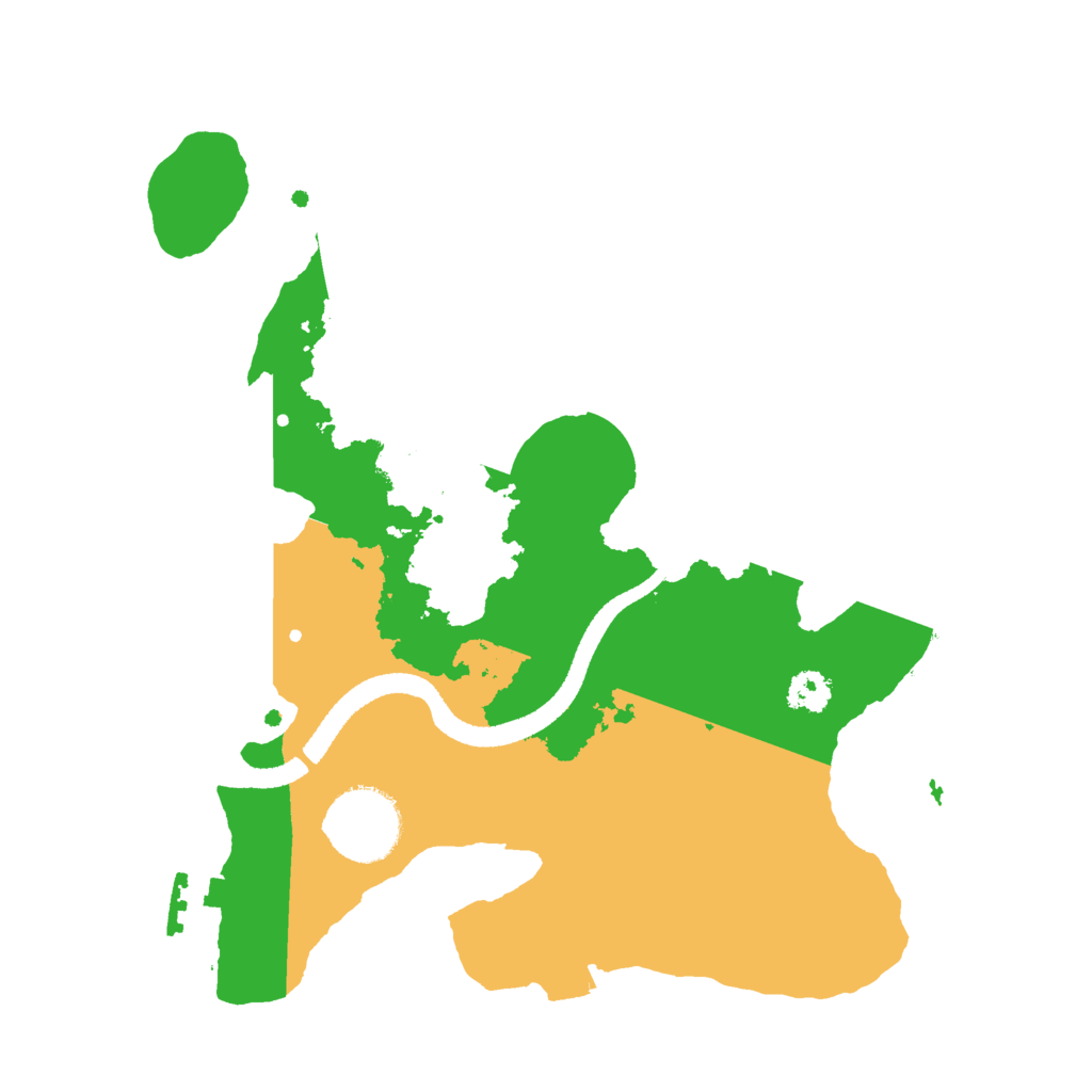 Biome Rust Map: Procedural Map, Size: 2600, Seed: 108543595