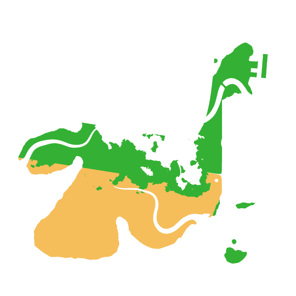 Biome Rust Map: Procedural Map, Size: 2500, Seed: 125436