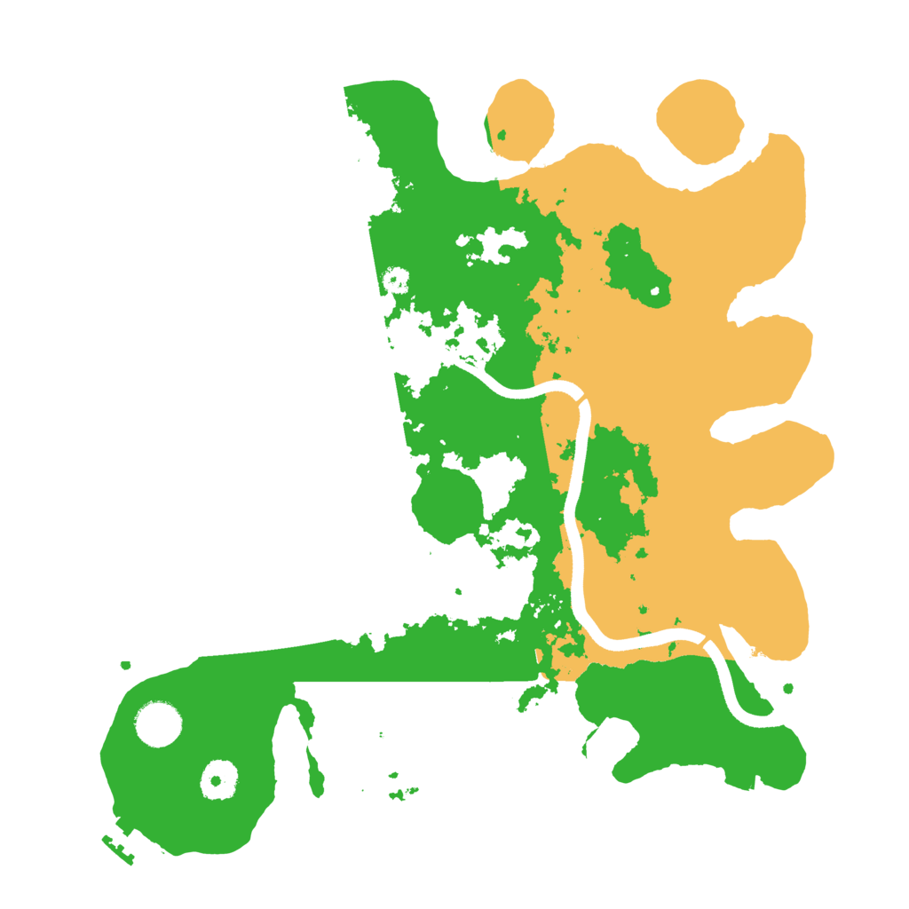 Biome Rust Map: Procedural Map, Size: 3500, Seed: 151149061