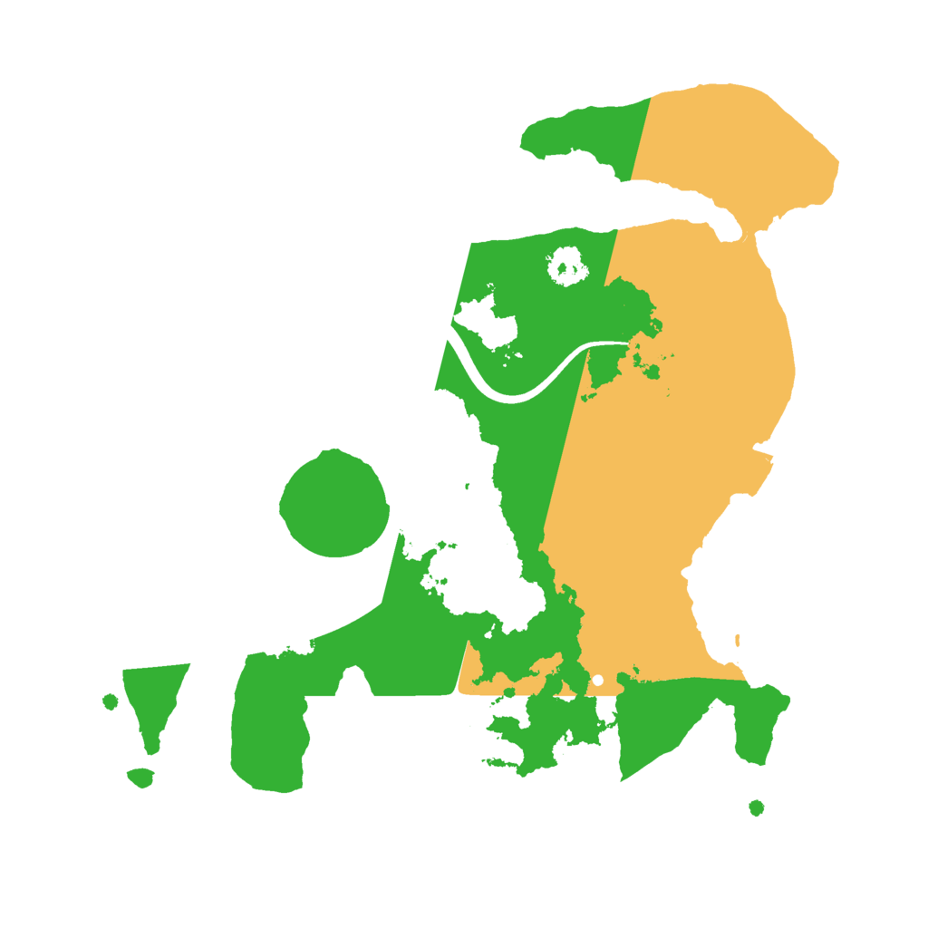 Biome Rust Map: Procedural Map, Size: 2400, Seed: 2138722151