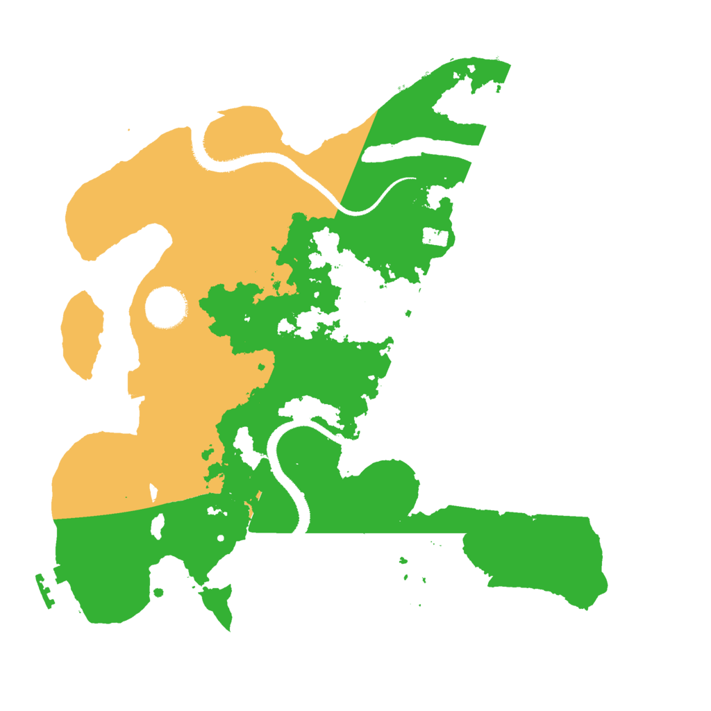 Biome Rust Map: Procedural Map, Size: 3000, Seed: 1088026858