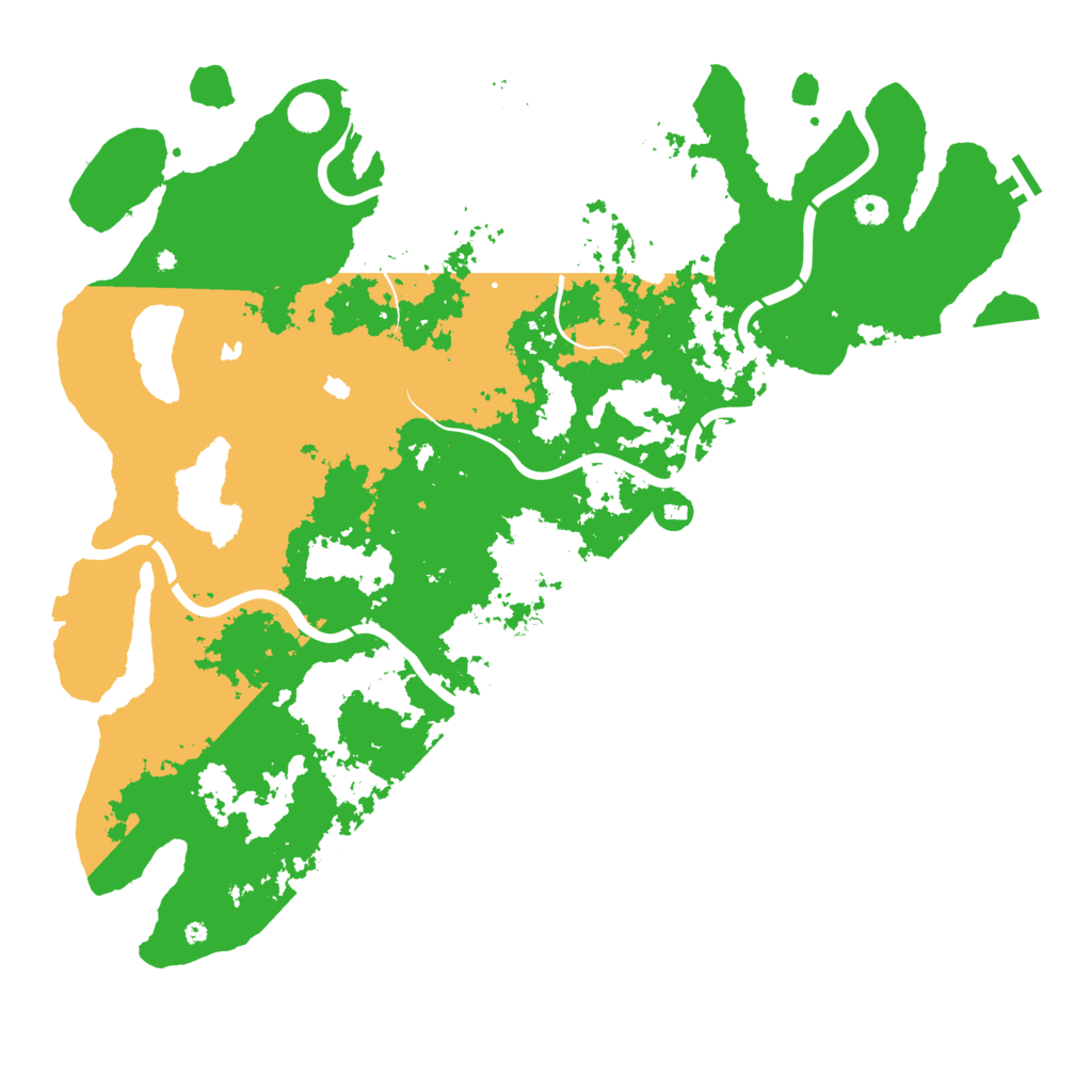 Biome Rust Map: Procedural Map, Size: 5000, Seed: 15479027
