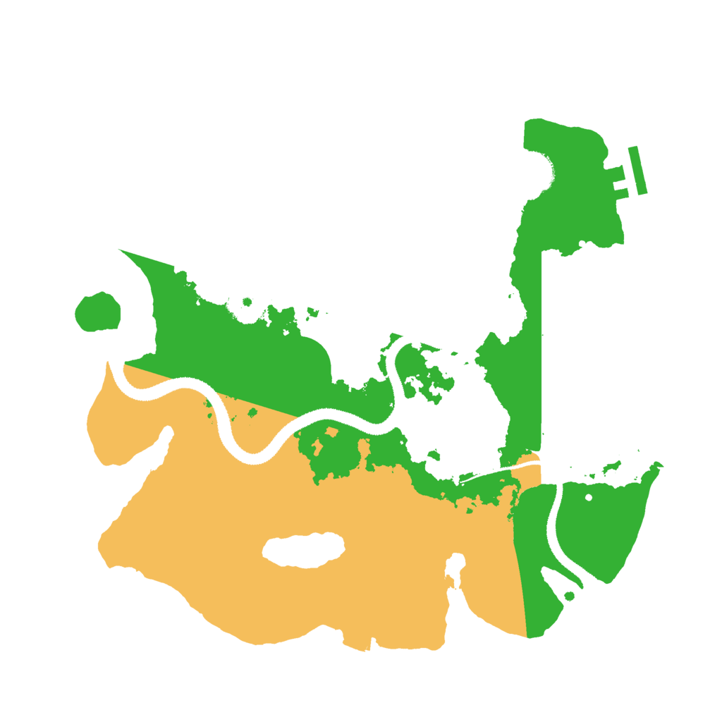 Biome Rust Map: Procedural Map, Size: 3000, Seed: 7058