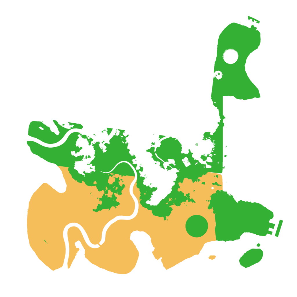 Biome Rust Map: Procedural Map, Size: 3500, Seed: 2033316329