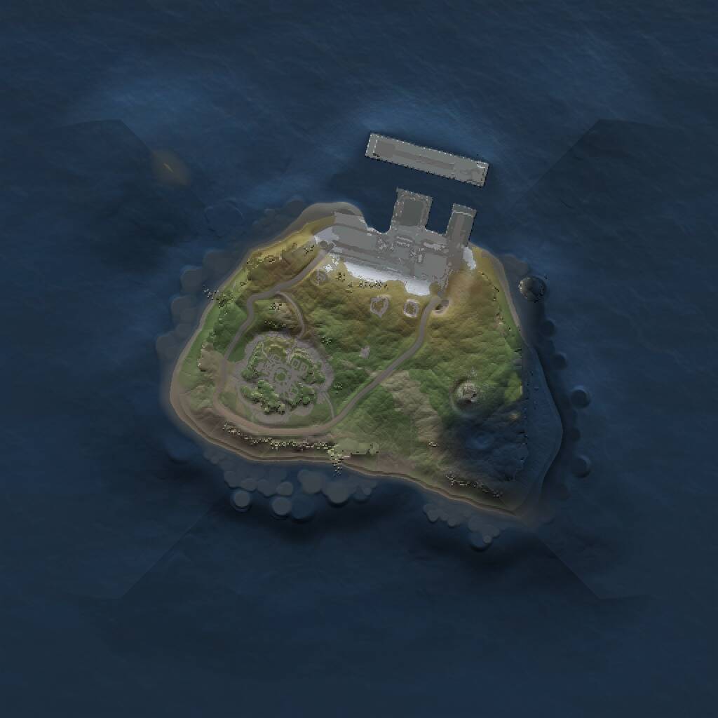 Rust Map: Procedural Map, Size: 1190, Seed: 303832, 3 Monuments