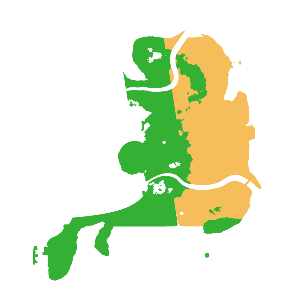 Biome Rust Map: Procedural Map, Size: 2500, Seed: 886350427