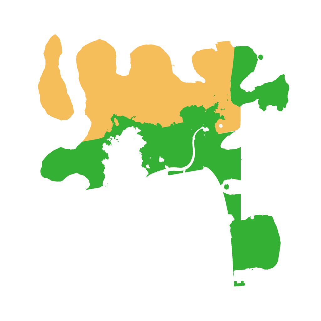 Biome Rust Map: Procedural Map, Size: 2500, Seed: 42100